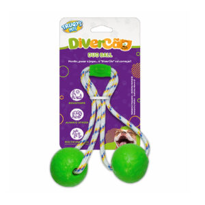 Brinquedo interativo para cães Duo Ball Divercão médio verde