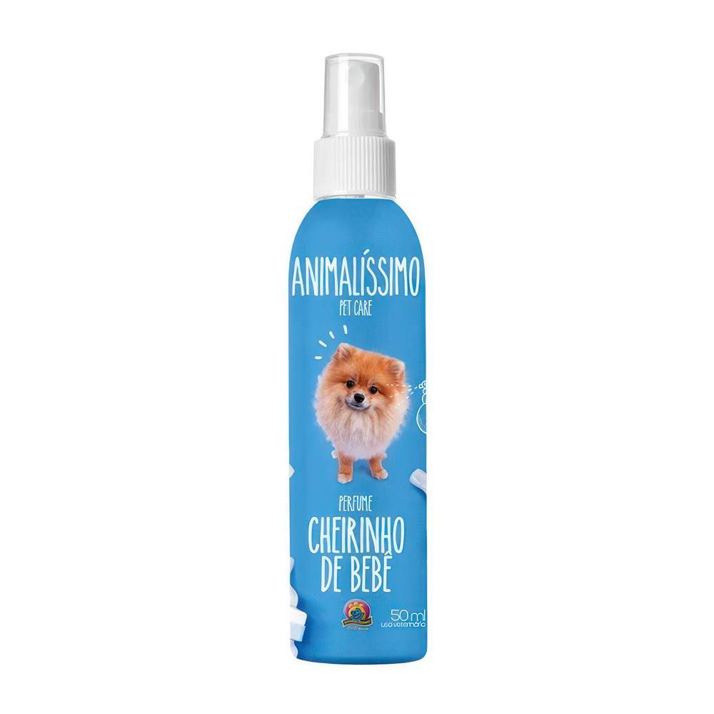 colonia cheiro de bebê para cachorro 50ml