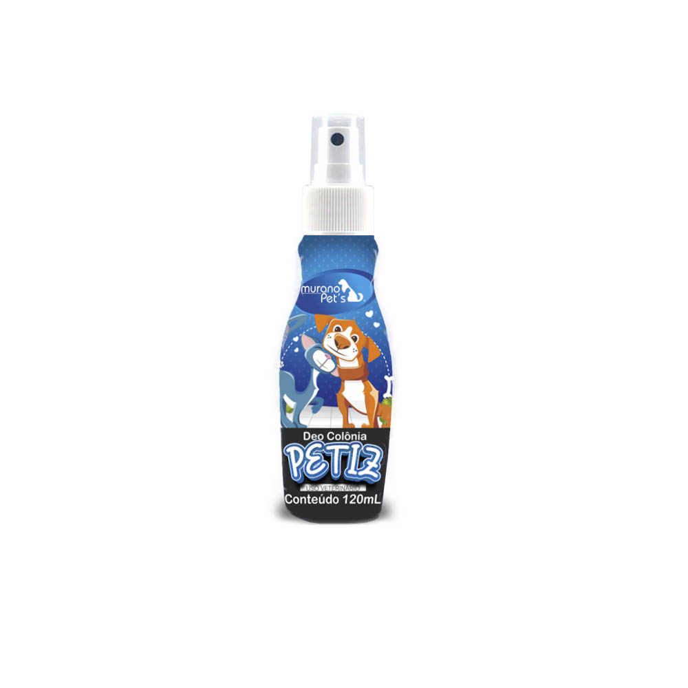 Colônia Petiz para Cães e Gatos 120ml com fragrância suave de bebê
