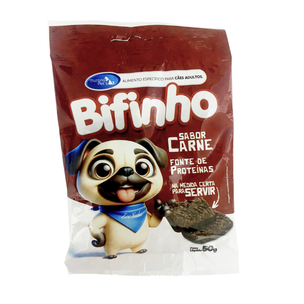 bifinho carne para cães murano petisco premium