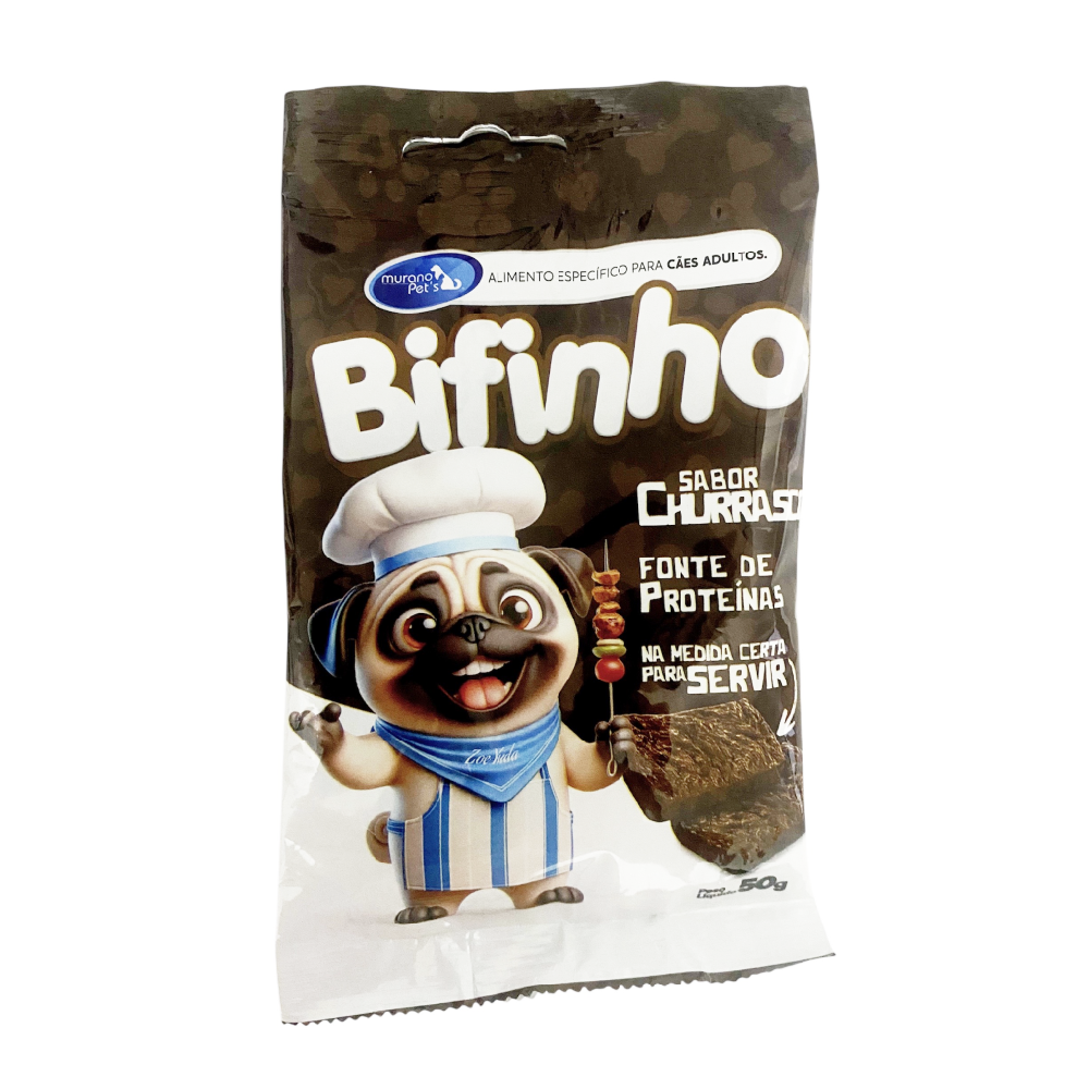bifinho churrasco para cachorro
